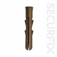 HEAVY DUTY WALL PLUGS BROWN    T11466
