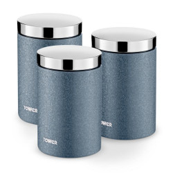 TOWER CANISTER SET 3PC BLUE T826121BLU  