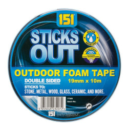 151 STICKS OUT FOAM TAPE 10M  TT505     