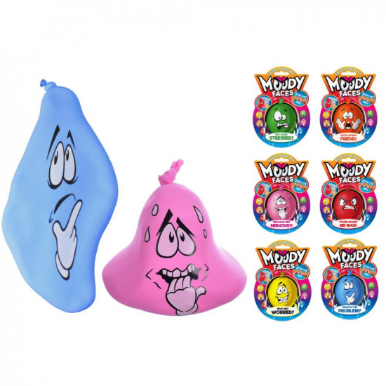 SQUISHY BALL MOODY FACES   TY5930