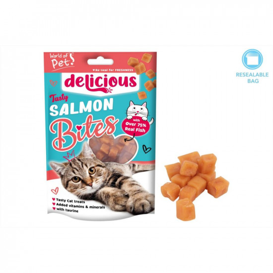 TASTY SALMON BITES CAT TREATS WP1158