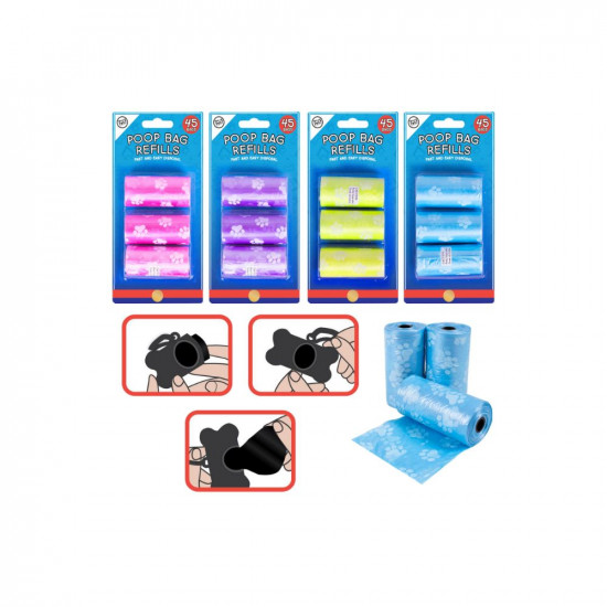 PET'S POOP REFILLS  3ROLLS  WP379