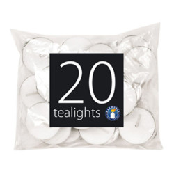 TEALIGHT CANDLES 20PK                   