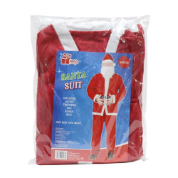 XMAS SANTA SUIT 5PC ADULT  XA0542       