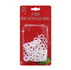 MINI GUTTER LIGHT HOOKS 24PC XA0682