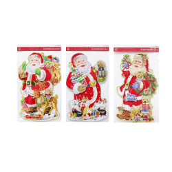 GLITTER DECO 3D SANTA 50CM   XA5208     