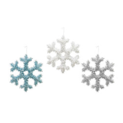 TINSEL SNOWFLAKE 30CM      XA6346       