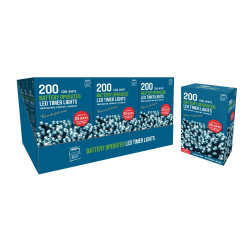 200 LED TIMER LIGHTS C/WHITE XA9445     