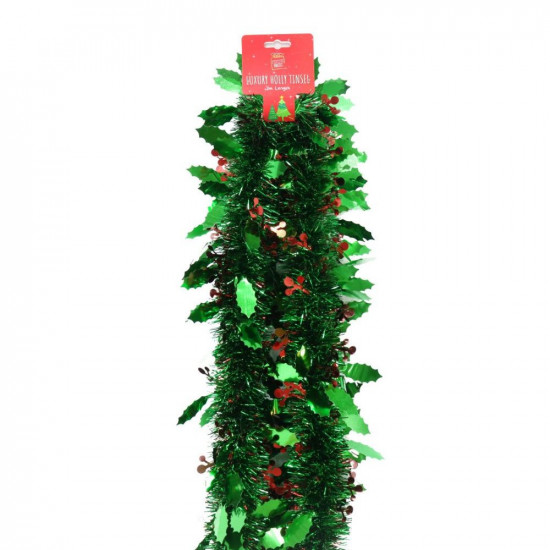 TINSEL HOLLY DELUXE 2M   XA9690         