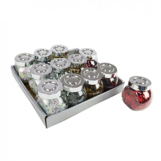 XMAS CONFETTI JAR ASST'D   XB2834       