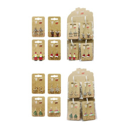 EARRINGS METAL DANGLY   XB3028          