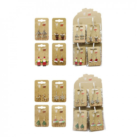 EARRINGS METAL DANGLY   XB3028          