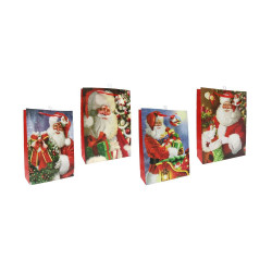 GIFT BAG SANTA LARGE ASST'D  XB3205     