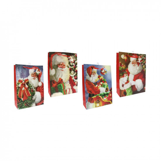 GIFT BAG SANTA LARGE ASST'D  XB3205     