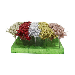 GLITTER SEQUINS BERRY PICK 18CM XB4165  