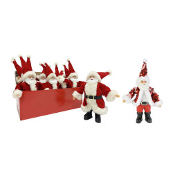 CLASSIC TABLE DECO SANTA 18CM  XB4236   