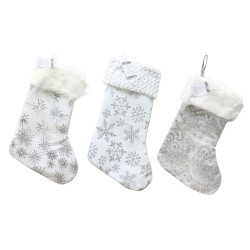 STOCKING SILVER/WHITE MIX    XB4300     