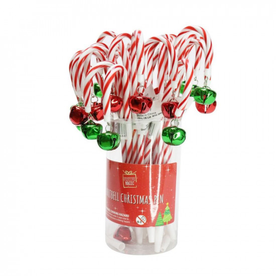 PEN CANDY CANE W/NUTBELL   XB4777       
