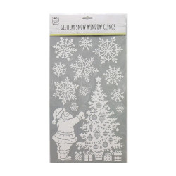 WALL STICKERS WHITE GLITTER   XB4807    