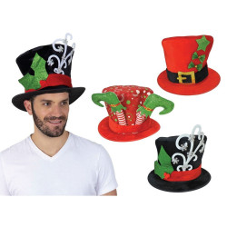 FANCY TRIMMED TOP HAT ASST.  XC0051     