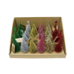 GLITTER TREE RAINBOW 14.5CM  XD0115     
