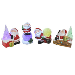 CERAMIC SANTA LIGHT UP COL    XD0303    