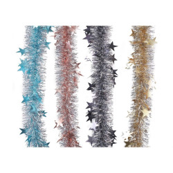 TINSEL 2M METALLIC STARS   XD0448       
