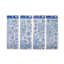 WINDOW STICKER SNOW GLITTER  XM0018     