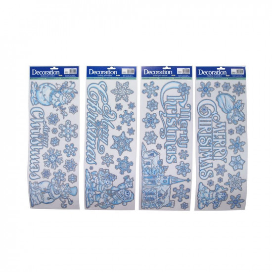 WINDOW STICKER SNOW GLITTER  XM0018     