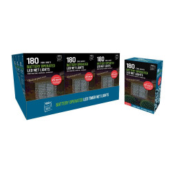 180LED TIMER NET LIGHT C/WHT XM0129     