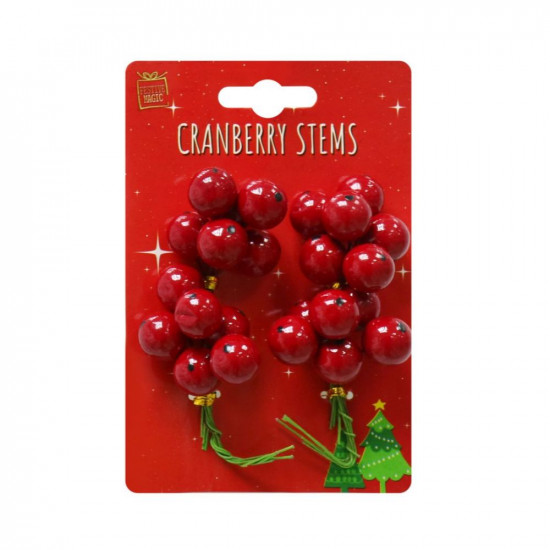 XMAS CRANBERRY STEMS 4PK   XM0899       