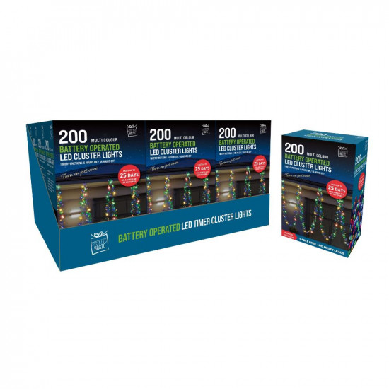 200 LED CLUSTER LIGHTS MULTI XM0949     