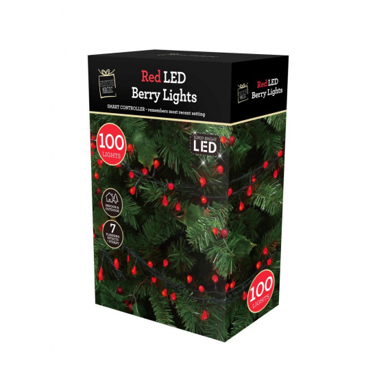 100LED BERRY LIGHTS RED XM1572          