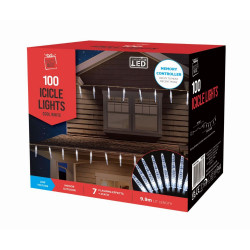 LED ICICLE LIGHTS 100 WHITE   XM2399    