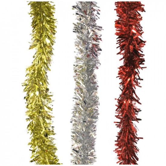 TINSEL WIDE CUT 2M METALLIC  XM2526     