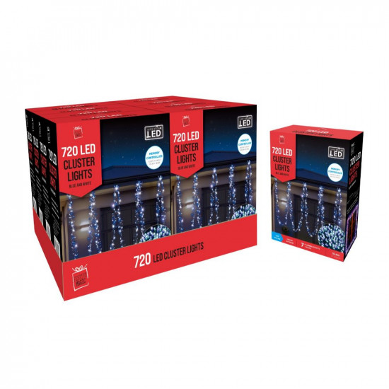 720 LED CLUSTER LIGHT WHITE-BLUE XM2721 