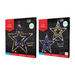 LED CRYSTAL STAR 2D 51CM MULTI XM3191   