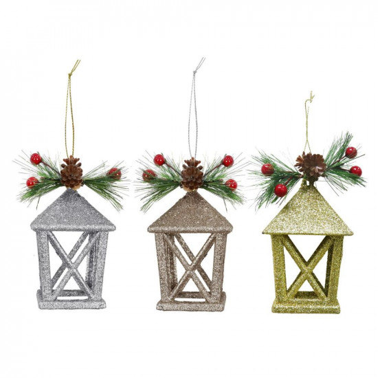 GLITTER HANGING LANTERN   XM3257        