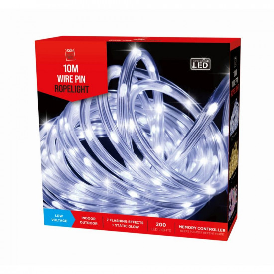 LED ROPELIGHT 10m LGE PIN FLASH WHITE   